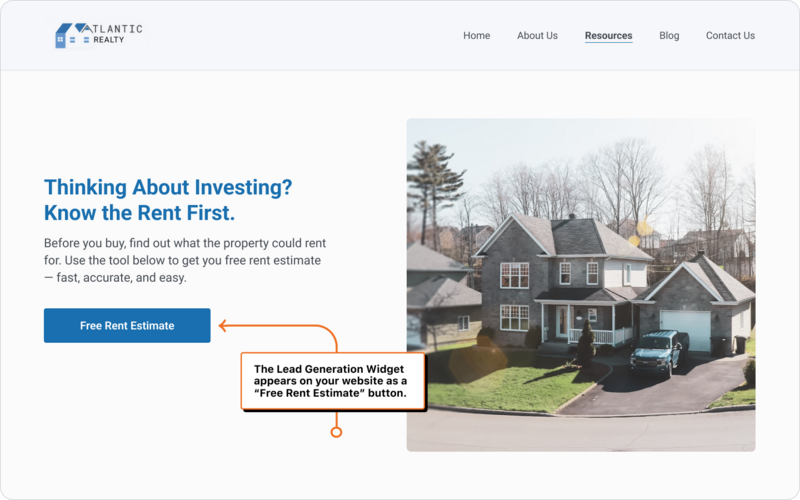 Lead Generation Widget Preview